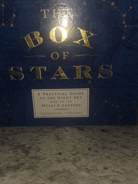 The Box of Stars Decorative Book — Navy with Gold Foil